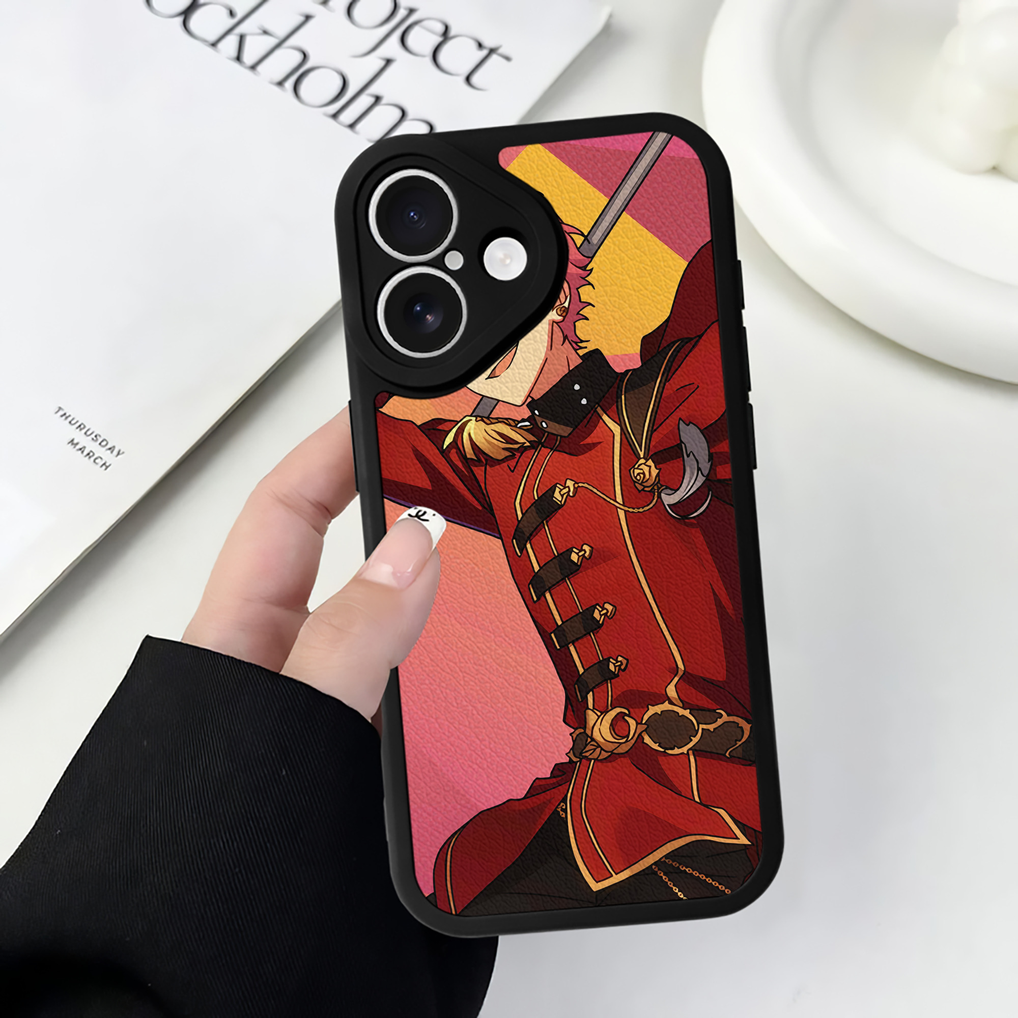 （画像用） あんさんぶるスターズ! Ensemble Stars 【iPhone 16シリーズ対応】シリコンスマホケース（レザー調） 材質：シリコン
